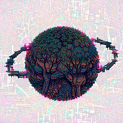 CYBERPUNK TREES PLANET