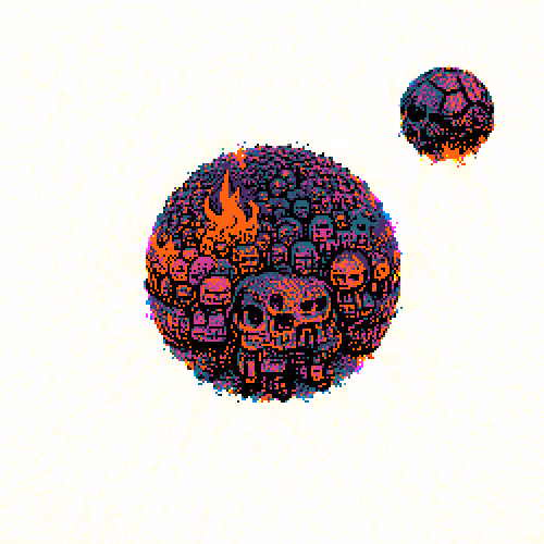 BURNING SKULLS PLANET