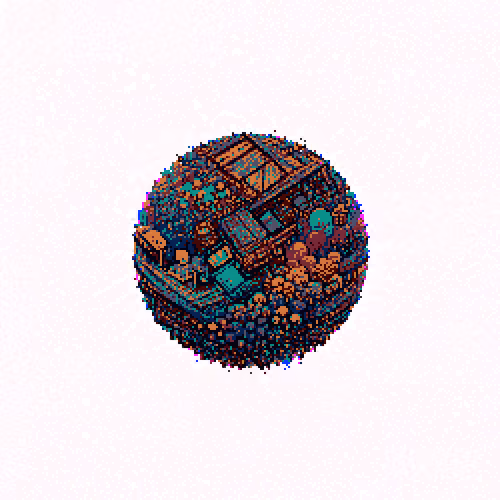 TIE DYE RUNES PLANET
