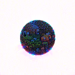 GLOWING LIGHTING PLANET