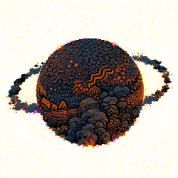 SMOLDERING DESERT PLANET