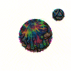 TIE DYE RAY PLANET