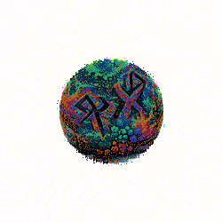 TIE DYE RUNES PLANET
