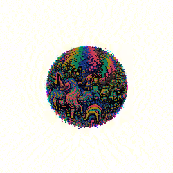 TIE DYE UNICORNS AND RAINBOWS PLANET