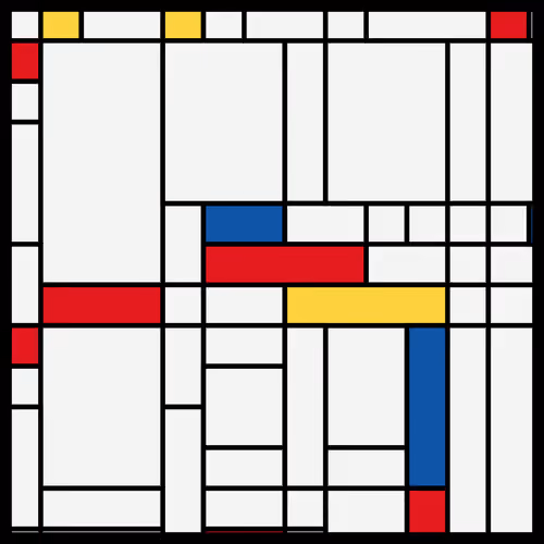 Composition in Red, Blue, and Yellow