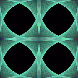 Parabolic Curves Neon Abyss