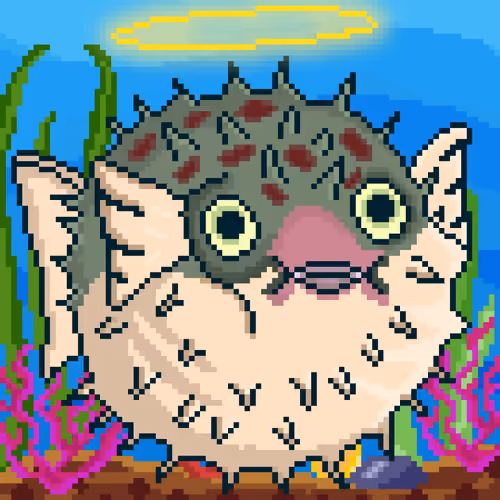 Puffer Pixel Fish #4