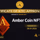 Amber coin nft KYC Certeficate