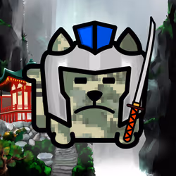 Square Cat Warrior #10009