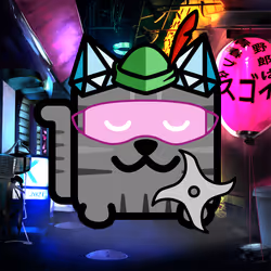 Square Cat Warrior #10083