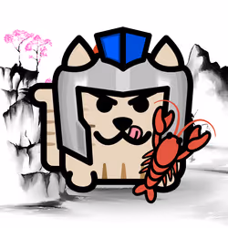 Square Cat Warrior #10028