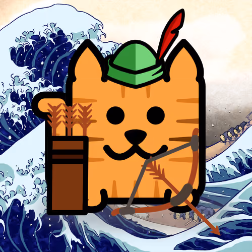 Square Cat Warrior #10004