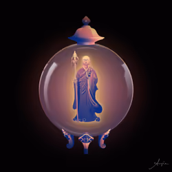 Buddha In A Globe