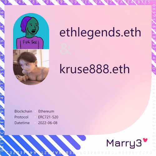 Marry3 #15 ethlegends.eth&kruse888.eth