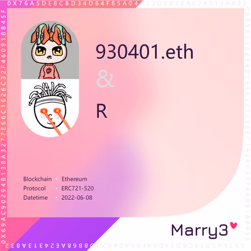 Marry3 #7 930401.eth&R