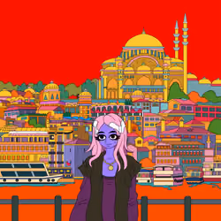 07 . At the Galatasaray Bridge