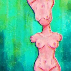 Wobbly pink nude