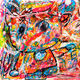 ''Halo Kitty in a Colorful Weirdness Gem''