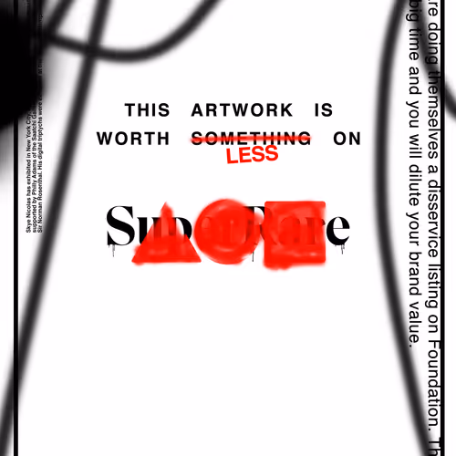 THIS ARTWORK IS WORTH LESS ON FOUNDATION