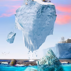 Floating Iceberg