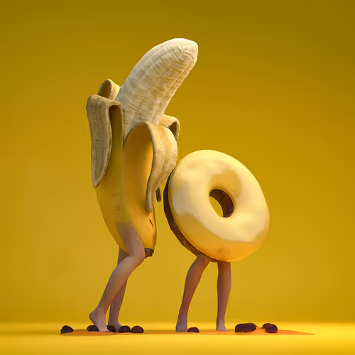 Banana & donut