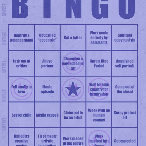 Artist Bingo Card #128