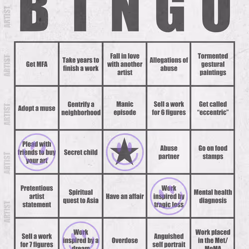 Artist Bingo