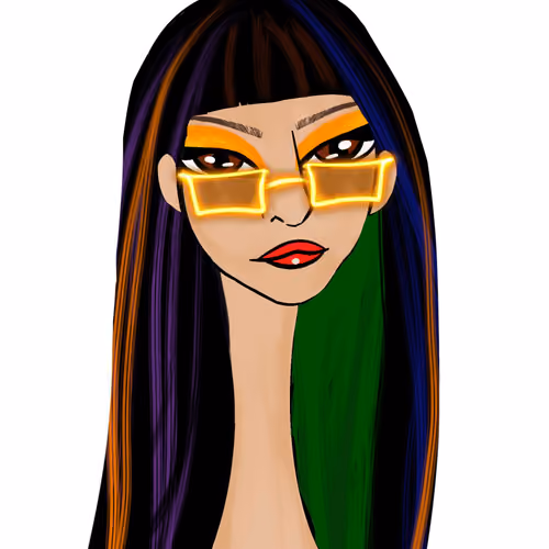 Long Neckie Lady #1192