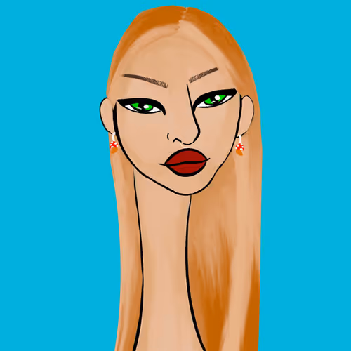Long Neckie Lady #1752