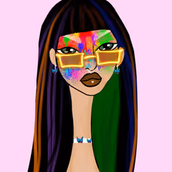 Long Neckie Lady #3080