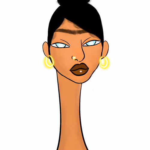 Long Neckie Lady #1580