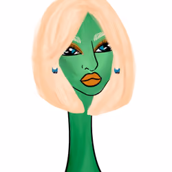 Long Neckie Lady #1932
