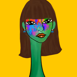 Long Neckie Lady #1648