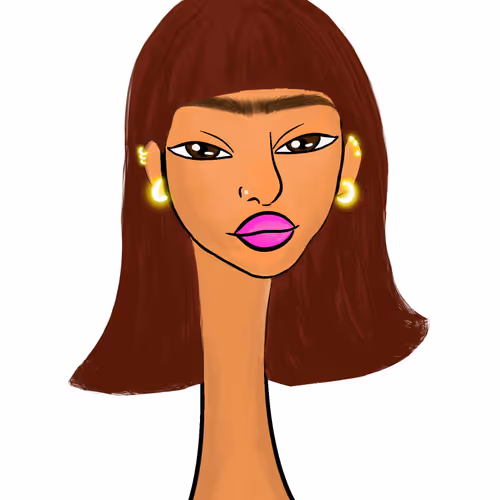Long Neckie Lady #2513