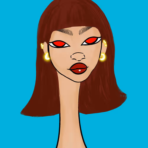 Long Neckie Lady #3025