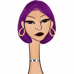Long Neckie Lady #966