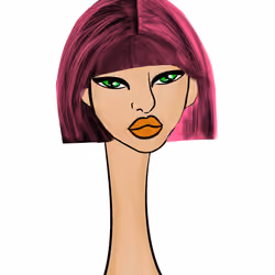 Long Neckie Lady #1230