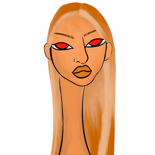 Long Neckie Lady #2276