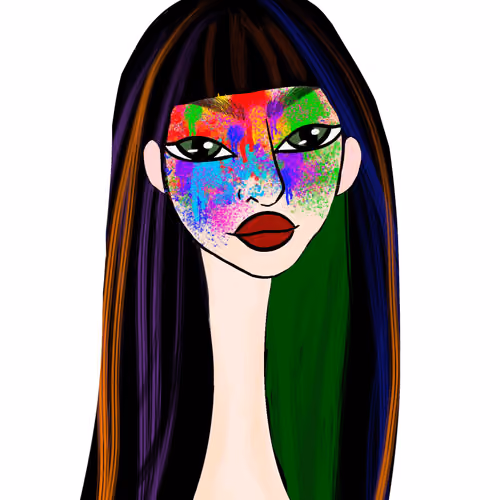 Long Neckie Lady #2427