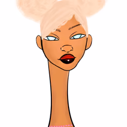 Long Neckie Lady #463