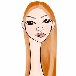 Long Neckie Lady #1712