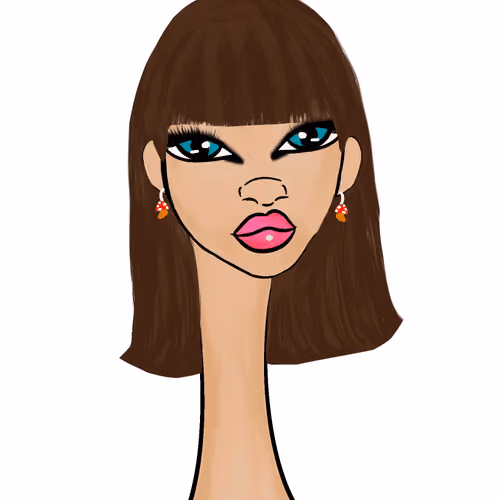 Long Neckie Lady #3325