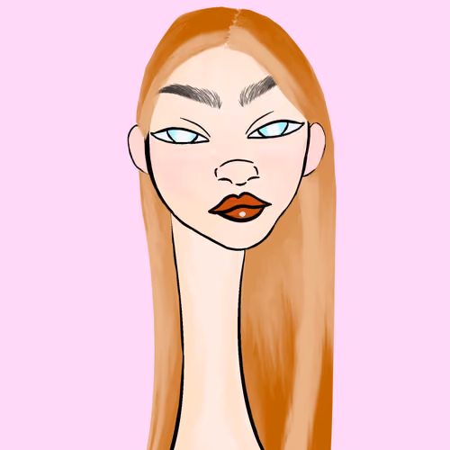 Long Neckie Lady #3155