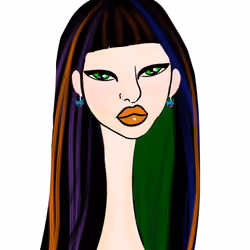 Long Neckie Lady #182