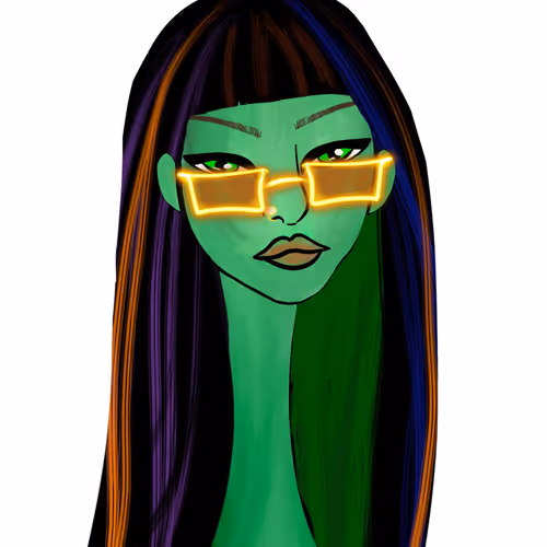Long Neckie Lady #1472
