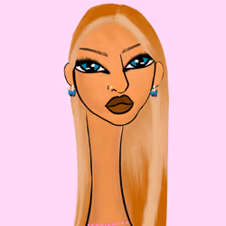 Long Neckie Lady #2972