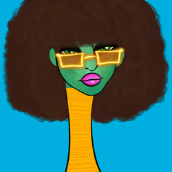Long Neckie Lady #2136