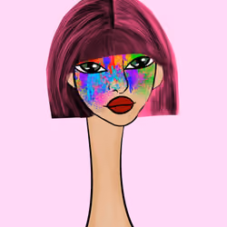 Long Neckie Lady #2194