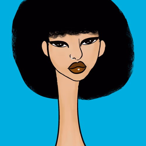 Long Neckie Lady #698