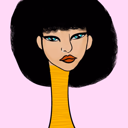 Long Neckie Lady #972